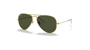 عینک آفتابی ریبن خلبانی بدنه طلایی شیشه سبز - Rayban Aviator Green G15