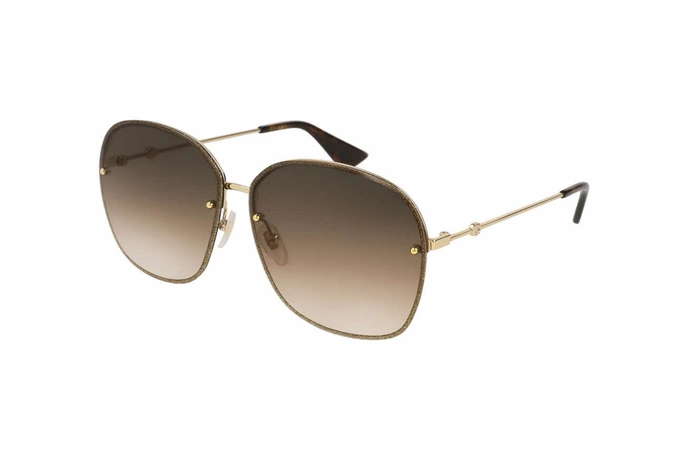 عینک آفتابی گوچی مربعی شکل - زاویه سه رخ