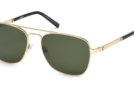 عینک آفتابی مون بلان - بدنه طلایی - شیشه سبز زایس 