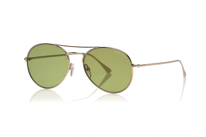 عینک آفتابی تام فورد خلبانی - شیشه سبز