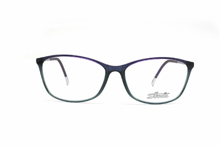 عینک طبی زنانه گربه ای سیلوئت مدل SPX ILLUSION به رنگ بنفش چند رنگ - عکاسی وحدت - زاویه روبرو 