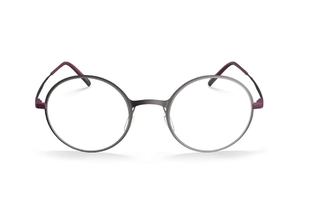 عینک طبی گرد فلزی سیلوئت - زاویه روبرو