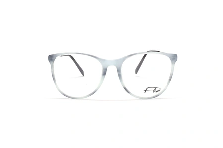 عینک طبی کائوچویی فلزی - طوسی هاوانا - Flair - زاویه روبرو