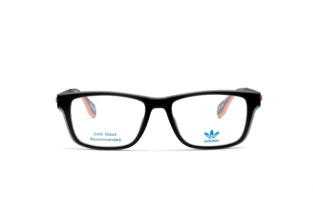 عینک طبی ورزشی آدیداس کائوچویی مستطیلی رنگ فریم مشکی - عکاسی وحدت- عکس از زاویه رو به رو