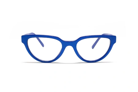 عینک طبی گربه ای دولچه و گابانا - DOLCE & GABBANA DG3358 - با بدنه آبی -زاویه روبرو