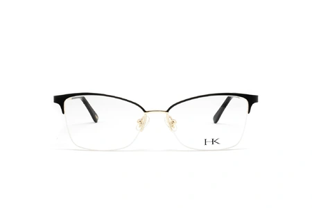 عینک طبی زنانه پروانه ای کائوچویی زیر گریف هاوک رنگ مشکی - عکاسی وحدت - عکس از زاویه رو به رو