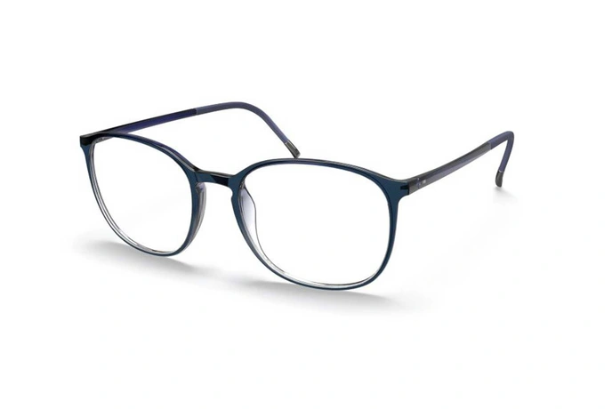 عینک طبی مربعی سیلوئت Silhouette SPX ILLUSION 2935 رنگ آبی -سه رخ