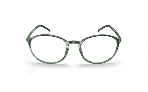 عینک طبی گرد  سیلوئت Silhouette SPX ILLUSION 2940 رنگ سبز شیشه ای - روبرو