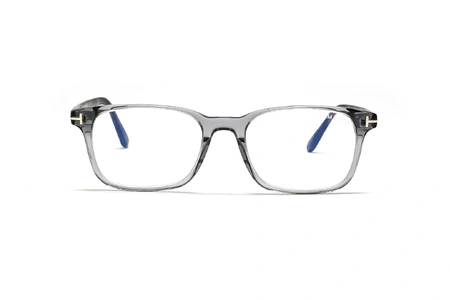 عینک طبی مستطیلی ترنسپرنت بلوکنترل تام‌فورد - روبرو