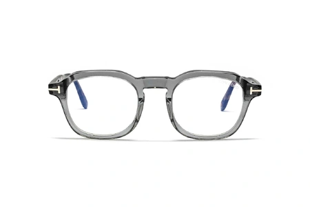 عینک طبی چندضلعی بلوکنترل شیشه‌ای تام‌فورد -  روبرو