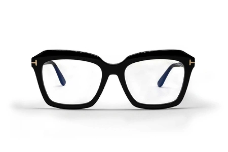 عینک طبی زنانه پروانه‌ای تام‌فورد مشکی - روبرو