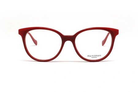 عینک طبی کائوچویی زنانه آناهیکمن با بدنه قرمز -زاویه روبرو