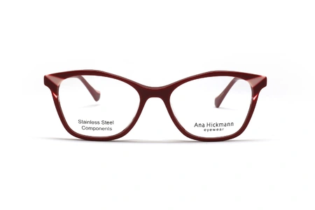  عینک طبی زنانه گربه‌ای آناهیکمن به رنگ قرمز با دسته‌های چرخشی -زاویه روبرو