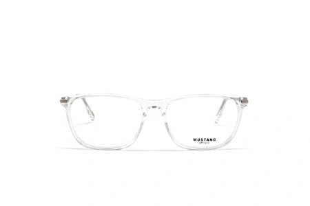 عینک طبی کائوچویی فریم مربعی موستانگ رنگ شیشه ای - عکاسی وحدت - عکس از زاویه رو به رو