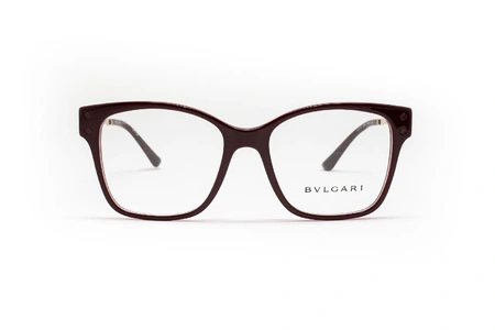 عینک طبی بولگاری دسته مشبک قسمت جلو قرمز - عکاسی وحدت - زاویه روبرو