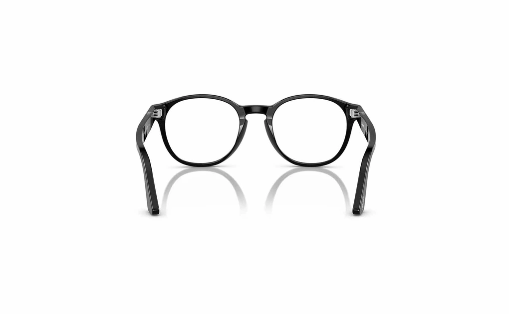 عینک طبی کائوچویی مشکی رنگ پرسول - زاویه داخل