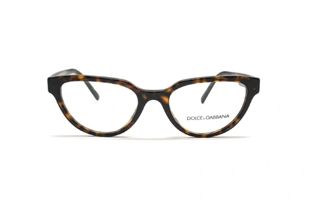 عینک طبی گربه ای دولچه و گابانا فریم قهوه ای هاوانا - زاویه روبرو