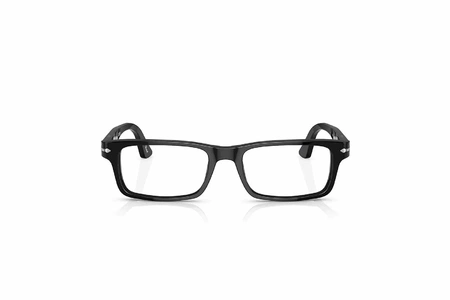 عینک طبی کائوچویی مشکی مستطیل شکل پرسول - زاویه روبرو