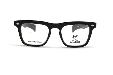 عینک طبی مربعی جین نووِل - رنگ مشکی - عکس از زاویه روبرو