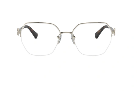 عینک طبی زیر گریف زنانه بولگاری - Bvlgari BV2224B - رنگ فریم طلایی و دسته قهوه ای هاوانا - عکس زاویه روبرو