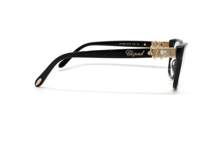 عینک طبی زنانه شوپارد فریم کائوچویی گربه ای نگین دار - عکس از زاویه کنار