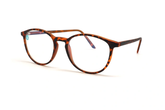عینک کائوچویی اپال با عدسی بلوکنترل - رنگ قهوه ای هاوانا - عکس زاویه سه رخ
