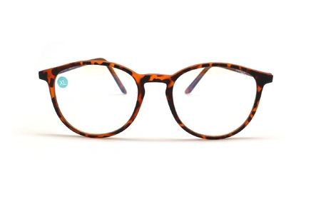 عینک کائوچویی اپال با عدسی بلوکنترل - رنگ قهوه ای هاوانا - عکس زاویه روبرو