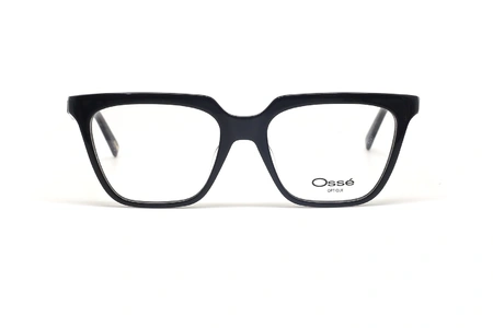 عینک طبی مربعی کائوچویی اوسه - فریم مشکی - عکس از زاویه روبرو