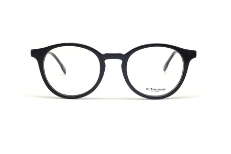 عینک طبی گرد کائوچویی اوسه - فریم مشکی - عکس از زاویه روبرو