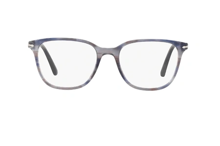 عینک طبی پرسول فریم کائوچویی مربعی چند رنگ،طوسی،آبی،قهوه ای - عکس از زاویه روبرو