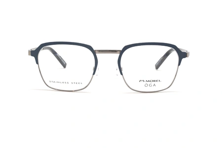 عینک طبی مربعی اوگا OGA 10155O - مشکی و طلایی - عکس از زاویه روبرو