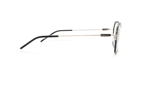 عینک طبی فلزی و کائوچوی لایتک - LIGHTEC 30196L - رنگ مشکی و طلایی - عکس از زاویه کنار