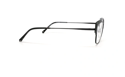 عینک طبی گربه ای کوالی KOALI 20069K - مشکی و شیشه ای و دسته های مشکی - عکس زاویه کنار