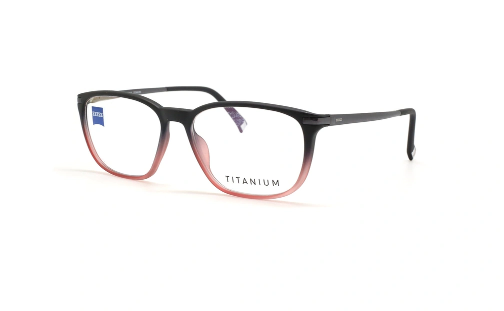 عینک طبی کائوچویی زایس ZEISS ZS20004 - مشکی_زرشکی  - زاویه سه رخ 