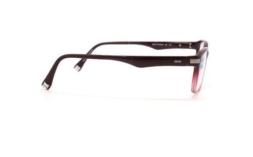 عینک طبی کائوچویی مستطیلی زایس ZEISS ZS10003 - دو رنگ زرشکی_قرمز - زاویه کنار