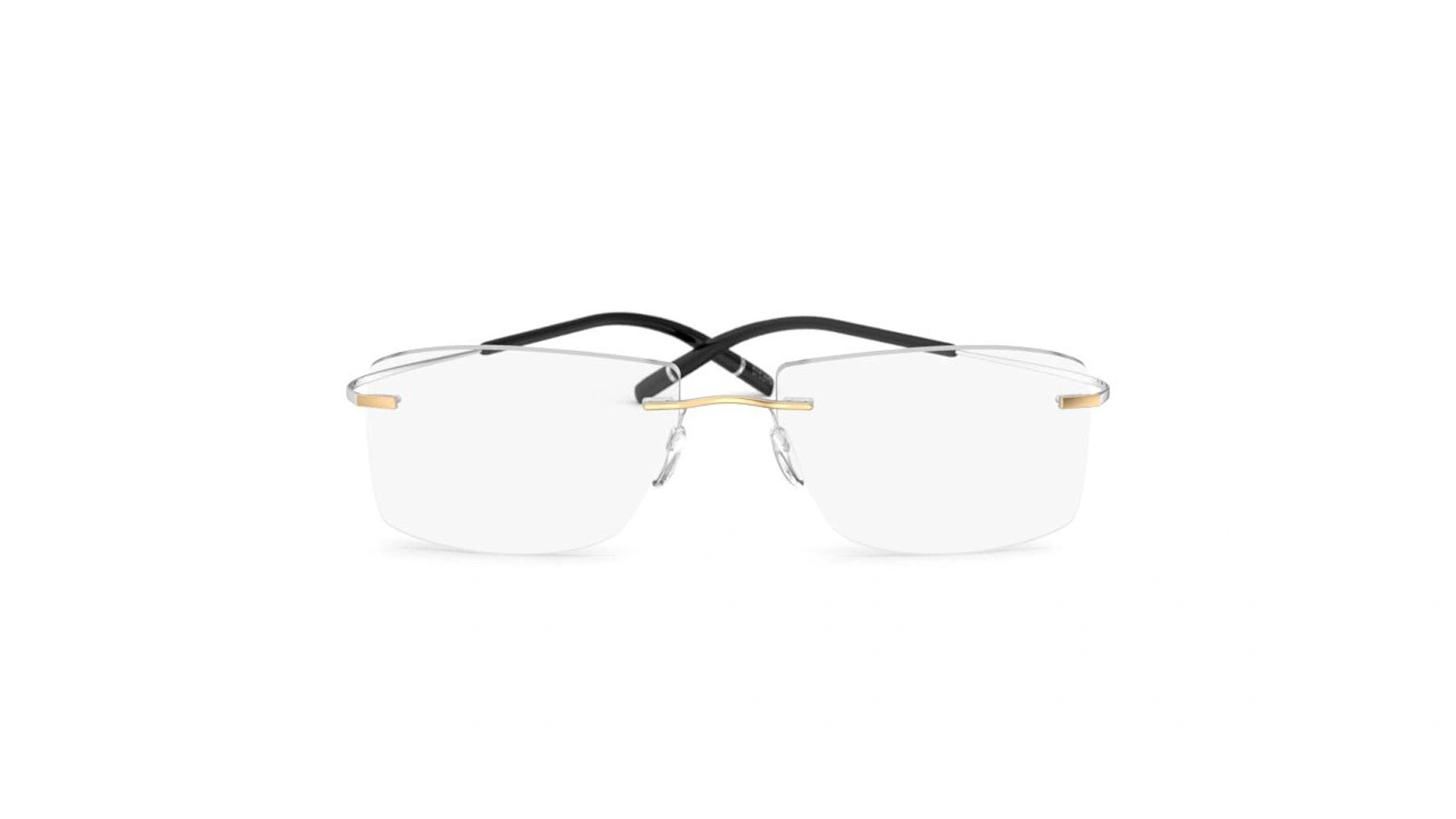عینک طبی روکش طلا گریف سیلوئت Silhouette TMA The Icon Gold Edition 5539 IG - روبرو