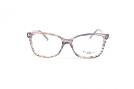 عینک طبی کاپوچویی زنانه آناهیکمن گربه ای فریم طوسی هاوانا - عکس از زاویه روبرو