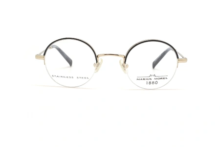 عینک طبی گرد ماریوس مورل زیرگریف - عکس از زاویه روبرو