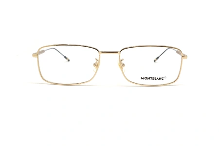 عینک طبی فلزی مون بلان - رنگ طلایی - عکس زاویه روبرو