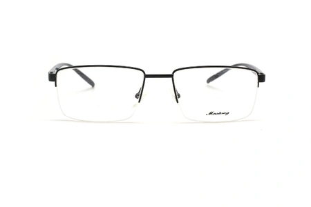 عینک طبی مستطیلی زیرگریف موستانگ فریم مشکی - عکس از زاویه روبرو