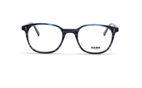 عینک طبی کائوچویی هاوک - HAWK HW7486 - رنگ آبی - عکاسی وحدت - عکس زاویه روبرو