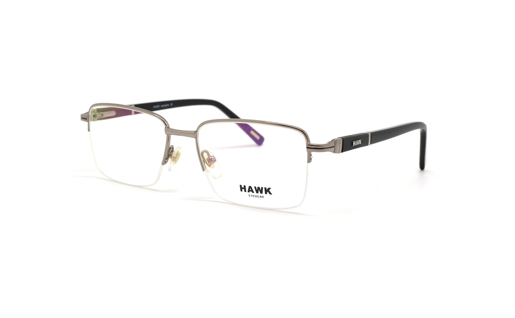 عینک طبی مردانه زیرگریف هاوک - HAWK HW7398 - عکاسی وحدت - عکس زاویه سه رخ