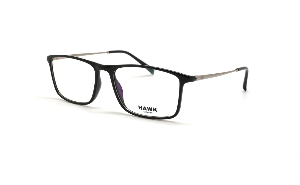 عینک طبی مستطیلی هاوک - HAWK HW7443 - عکاسی وحدت - عکس زاویه سه رخ