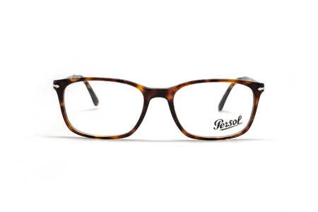 عینک طبی کائوچویی پرسول - PERSOL PO3189V - رنگ قهوه ای هاوانا - عکاسی عینک وحدت - عکس زاویه روبرو