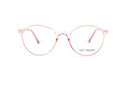عینک طبی کائوچویی گرد لئوولنتی - LEO VALENTI LV559 - عکاسی وحدت - عکس زاویه روبرو