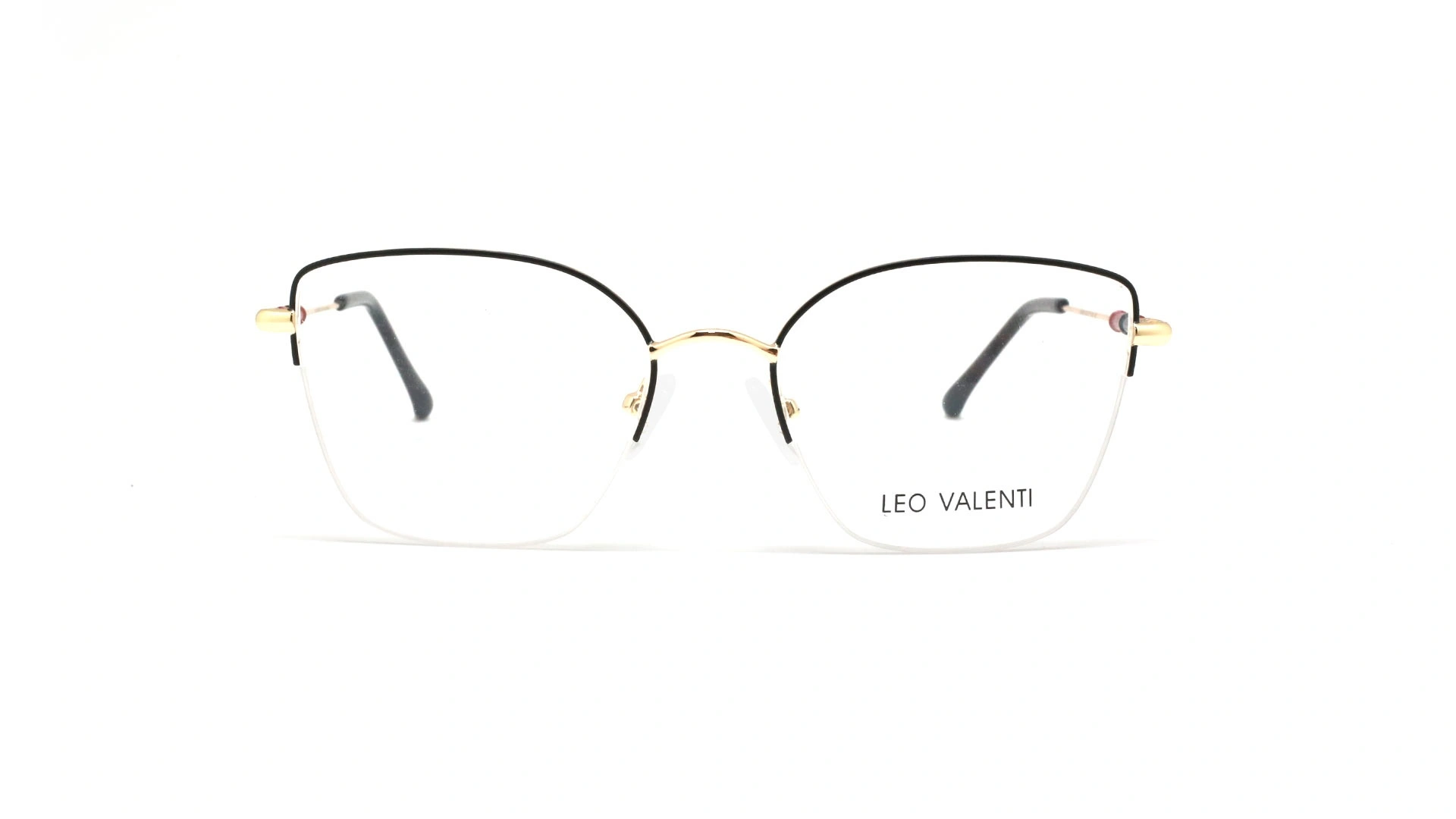 عینک طبی گربه ای زیر گریف لئوولنتی - LEO VALENTI LV558 - عکاسی وحدت - عکس زاویه روبرو