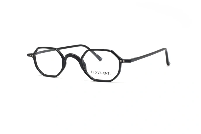 عینک طبی کائوچویی چند ضلعی لئوولنتی - LEO VALENTI LV542- عکاسی وحدت - عکس زاویه سه رخ
