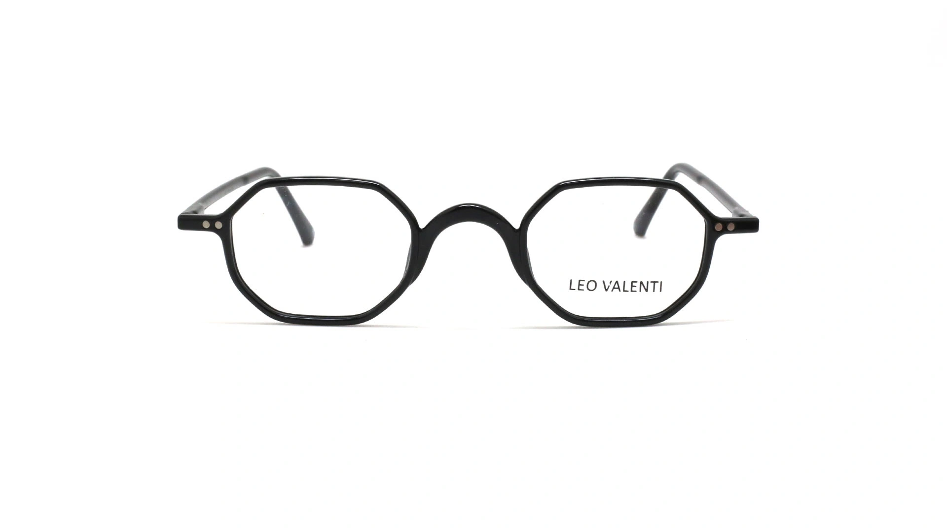 عینک طبی کائوچویی چند ضلعی لئوولنتی - LEO VALENTI LV542- عکاسی وحدت - عکس زاویه روبرو