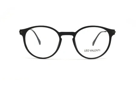 عینک طبی گرد لئوولنتی - LEO VALENTI LV455 - عکاسی وحدت - عکس زاویه روبرو
