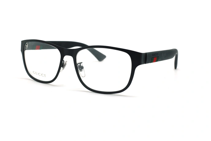 عینک طبی مستطیلی گوچی - GUCCI GG0013O - مشکی - عکاسی وحدت - زاویه سه رخ 